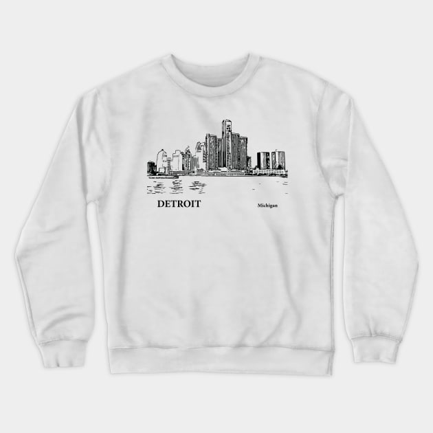 Detroit - Michigan Crewneck Sweatshirt by Lakeric